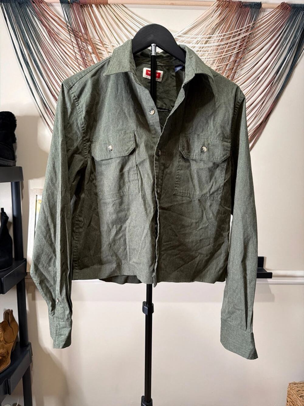 Wranglers shirt, jacket, green S 2250